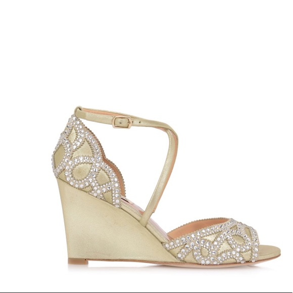 Badgley Mischka WINTER EMBELLISHED WEDGE SHOE - Picture 3 of 7